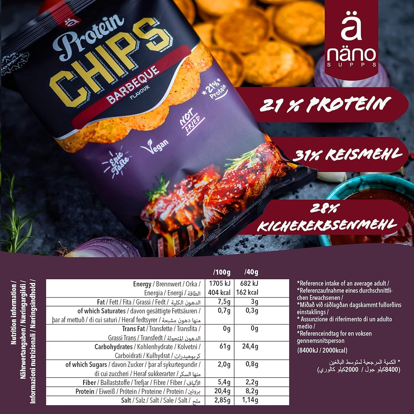 Nanosupps - Protein Chips, 7x40g