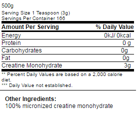 Olimp - Creapure Monohydrate - 500g Pulver