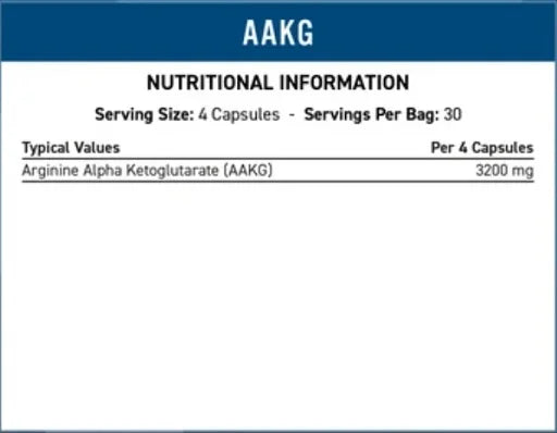 Applied Nutrition AAKG - 120 Veggie Caps - King's Family Fitness