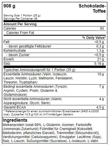 BioTech Iso Whey Zero 908g – Zuckerfreies Molkenproteinisolat für Muskelaufbau und Regeneration - Kings Family Fitness