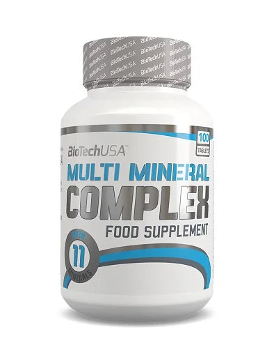 BioTech Multi Mineral Complex 100 Tabletten – Essenzielle Mineralien für Knochen, Muskeln und Stoffwechsel - King's Family Fitness