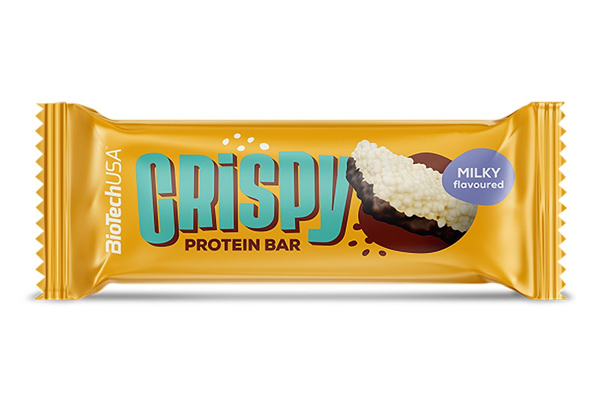 BioTech Crispy Protein Bar 16x40g – Knuspriger Proteinriegel mit 21% Protein - King's Family Fitness