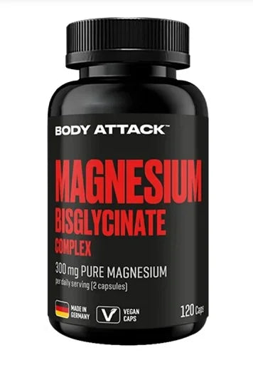 Body Attack Magnesium Bisglycinat 120 Kapseln - King's Family Fitness