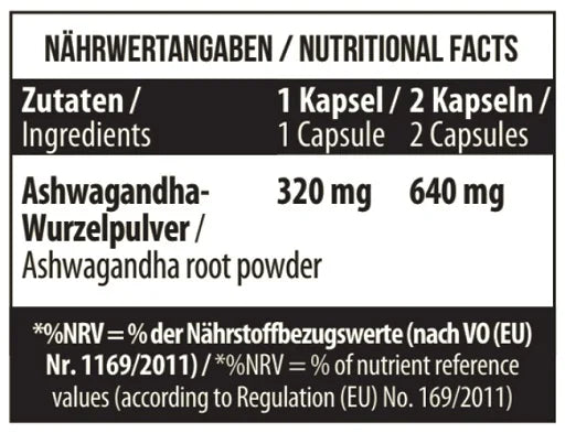 MST - Ashwaghanda 100 Kapseln - King's Family Fitness