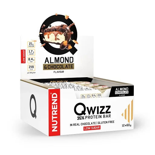 Nutrend QWIZZ Crunchy Protein Bar 12x60g - King's Family Fitness