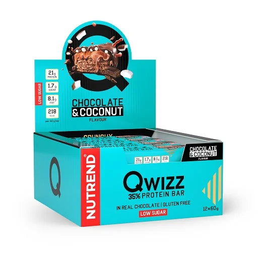 Nutrend QWIZZ Crunchy Protein Bar 12x60g - King's Family Fitness