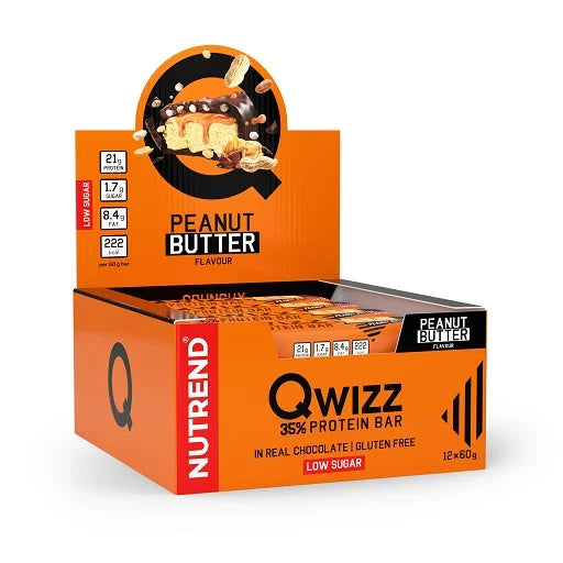 Nutrend QWIZZ Crunchy Protein Bar 12x60g - King's Family Fitness