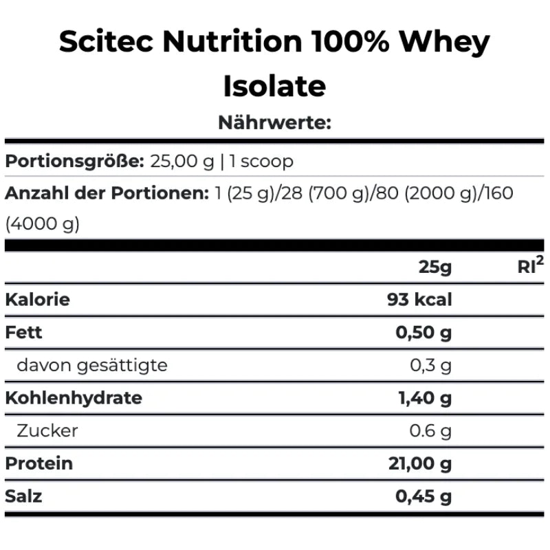 Scitec Whey Isolat 2000g – Hochwertiges Protein für Muskelaufbau und schnelle Regeneration - King's Family Fitness