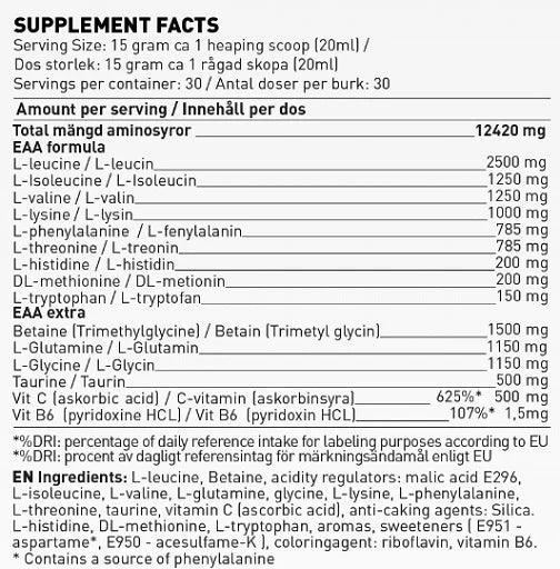 Swedish Supplements EAA Engine 450g - King's Family Fitness